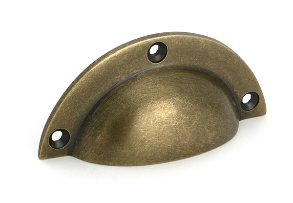 Burnished Brass 4" Plain Drawer Pull | 50975