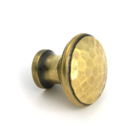Aged Brass Hammered Cabinet Knob - Medium | 51284 - Image 3