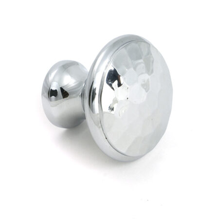 Polished Chrome Hammered Cabinet Knob - Medium | 51287 - Image 3