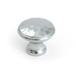 Polished Chrome Hammered Cabinet Knob - Medium | 51287