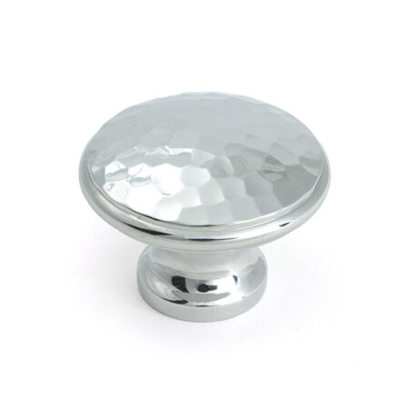Polished Chrome Hammered Cabinet Knob - Large | 51288