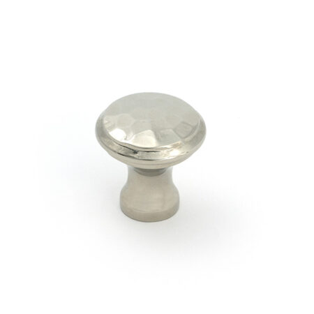 Polished Nickel Hammered Cabinet Knob - Small | 51289