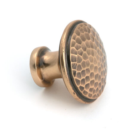 Polished Bronze Hammered Cabinet Knob - Large | 51297 - Image 3