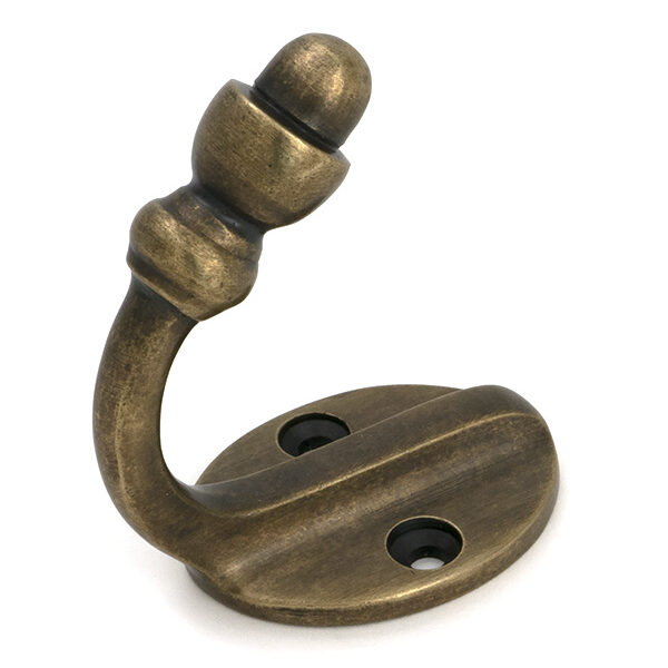 Burnished Brass Coat Hook | 51301