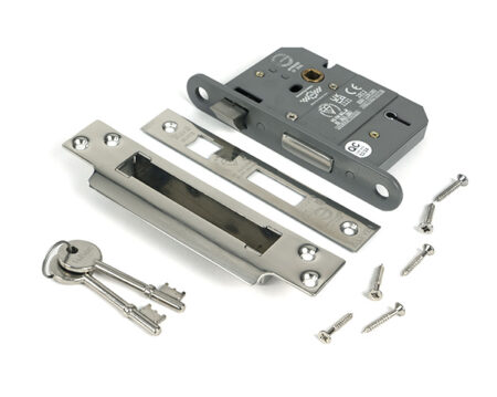 Polished Chrome 3" 5 Lever BS Sash Lock | 51349 - Image 3