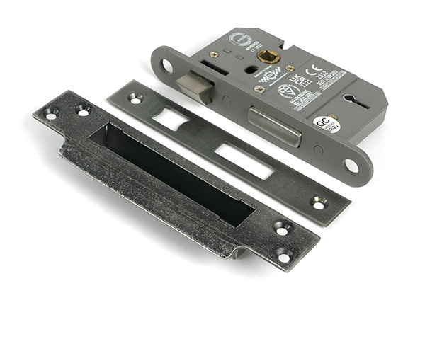 Pewter 2½" 5 Lever BS Sash Lock KA | 51354