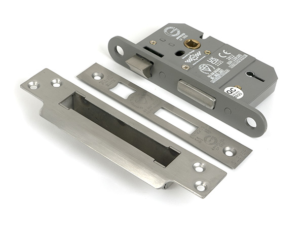 Satin Chrome 2½" 5 Lever BS Sash Lock KA | 51360