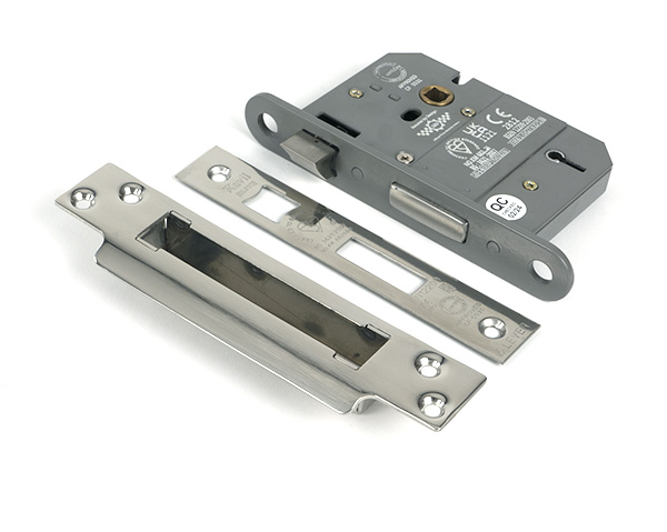 Polished Chrome 3" 5 Lever BS Sash Lock KA | 51369