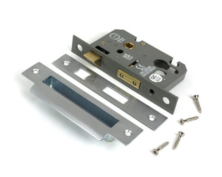 Satin Chrome 2½" Euro Profile Sash Lock | 51380 - Image 3