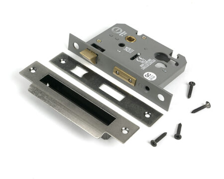 From the Anvil Pewter 3" Euro Profile Sash Lock - Pewter Patina - Image 3