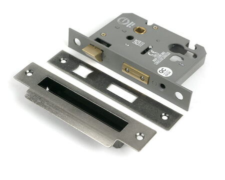 From the Anvil Pewter 3" Euro Profile Sash Lock - Pewter Patina