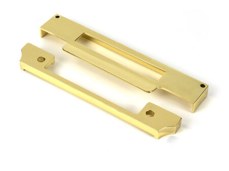 Polished Brass ½" Rebate Kit for Euro Sash Lock | 51395