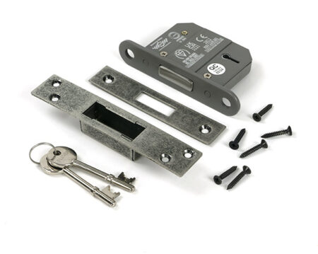Pewter 2½" 5 Lever BS Dead Lock | 51404 - Image 3
