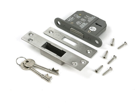 Satin Chrome 2½" 5 Lever BS Dead Lock | 51410 - Image 3