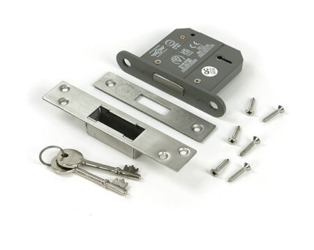 Satin Chrome 3" 5 Lever BS Dead Lock | 51422 - Image 3