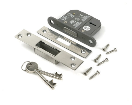 Polished Chrome 2½" 5 Lever BS Dead Lock KA | 51431 - Image 3