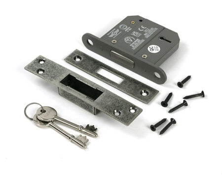 Pewter 3" 5 Lever BS Dead Lock KA | 51436 - Image 3