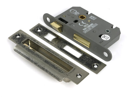 From the Anvil Heavy Duty Bathroom Mortice Lock - Pewter Patina