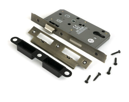 Aged Brass Euro Din Sash Lock - 60mm Backset/72mm Centre | 51801 - Image 3