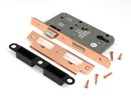 Polished Bronze Euro Din Sash Lock - 60mm Backset/72mm Centre | 51807 - Image 3