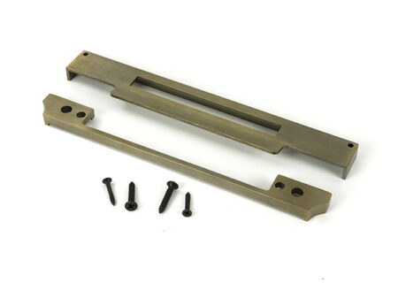 Aged Brass ½" Rebate Kit for Euro Din Sash Lock | 51811 - Image 3