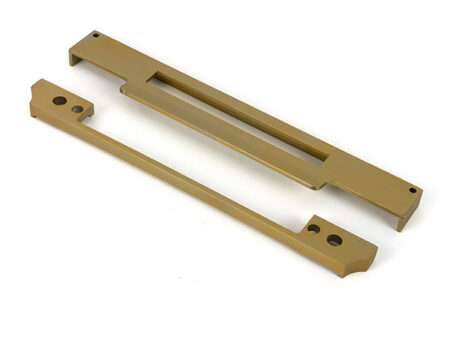 Satin Brass ½" Rebate Kit for Euro Din Sash Lock | 51812