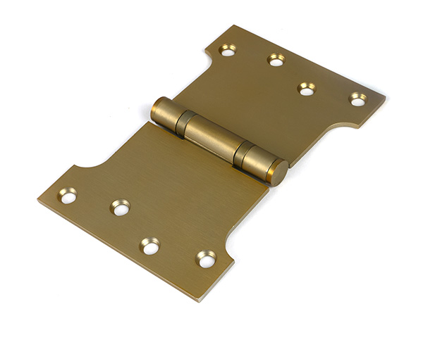Satin Brass 4" x 4" x 6" Parliament Hinge (pair) ss | 51820