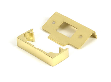 Polished Brass ½" Rebate Kit for Tubular Mortice Latch | 51824