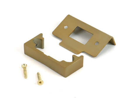 Satin Brass ½" Rebate Kit for Tubular Mortice Latch | 51826 - Image 3