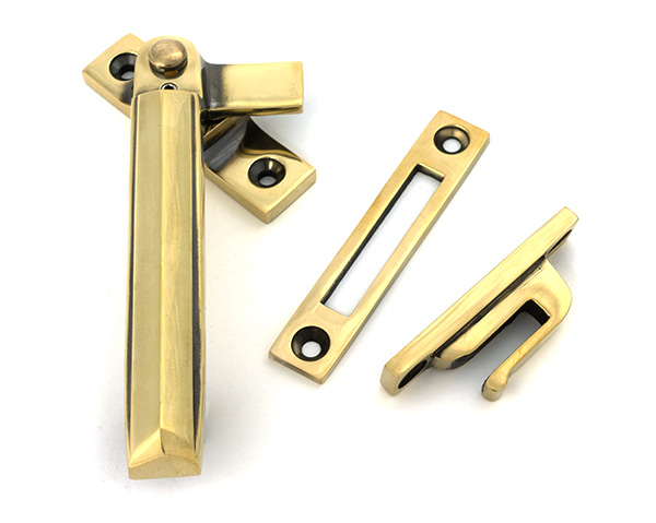 Aged Brass Locking Art Deco Fastener - LH | 51914