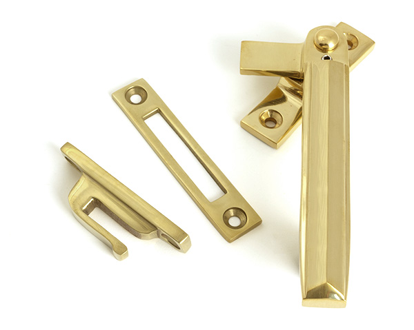 Polished Brass Locking Art Deco Fastener - RH | 51919
