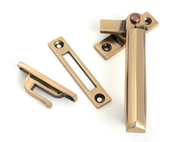 Polished Bronze Locking Art Deco Fastener - RH | 51924
