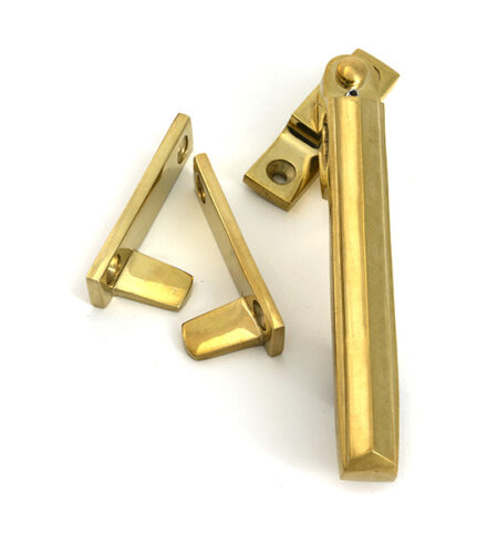 Polished Brass Night-Vent Locking Art Deco Fastener | 51925 - Image 3