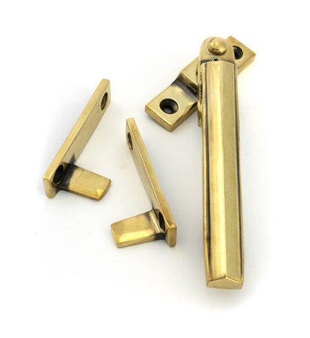 Aged Brass Night-Vent Locking Art Deco Fastener | 51926 - Image 3