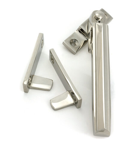 Polished Nickel Night-Vent Locking Art Deco Fastener | 51927 - Image 3