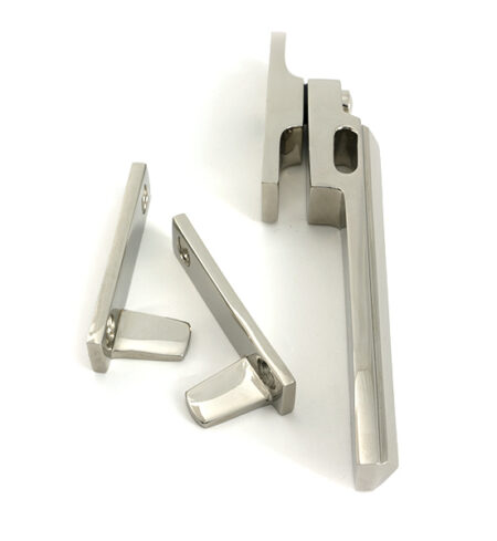 Polished Nickel Night-Vent Locking Art Deco Fastener | 51927 - Image 4