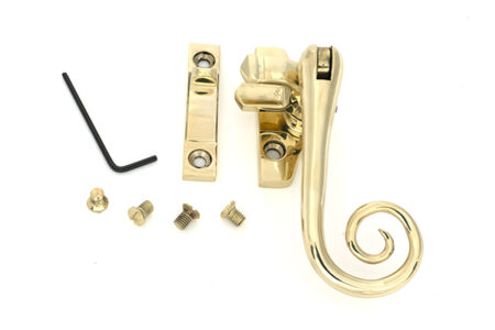 Polished Brass Night-Vent Locking Monkeytail Fastener (Steel Window) | 52004 - Image 3