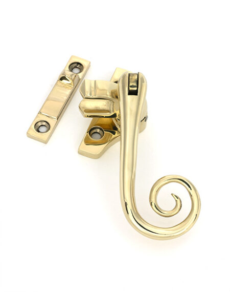 Polished Brass Night-Vent Locking Monkeytail Fastener (Steel Window) | 52004