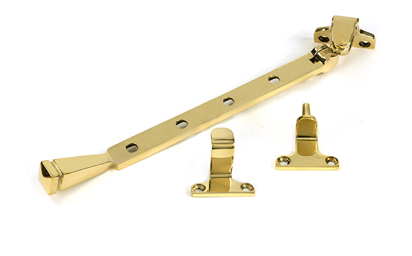 Polished Brass 10" Avon Stay (Steel Window) | 52014