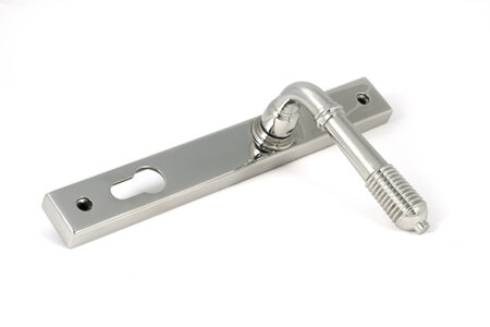 From the Anvil Polished Marine SS (316) Reeded Slimline Lever Espag. Lock Set - Image 4