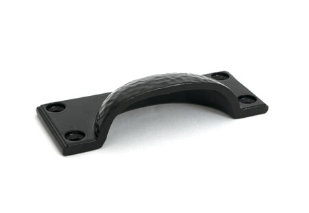 Black Hammered Art Deco Drawer Pull | 52156 - Image 3