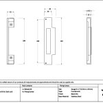 Pewter ½" Rebate Kit for Sash Lock | 52187