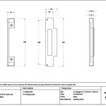 Polished Brass ½" Rebate Kit for Sash Lock | 52188