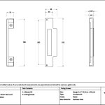 Polished Nickel ½" Rebate Kit for Sash Lock | 52191