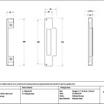 Polished Bronze ½" Rebate Kit for Sash Lock | 52195