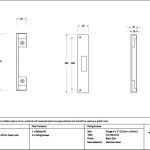 Pewter ½" Rebate Kit for Dead Lock | 52197