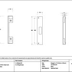 Polished Brass ½" Rebate Kit for Dead Lock | 52198