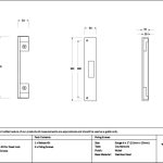 Polished Chrome ½" Rebate Kit for Dead Lock | 52202