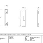 Satin Chrome ½" Rebate Kit for Dead Lock | 52203