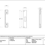 Polished Bronze ½" Rebate Kit for Dead Lock | 52205